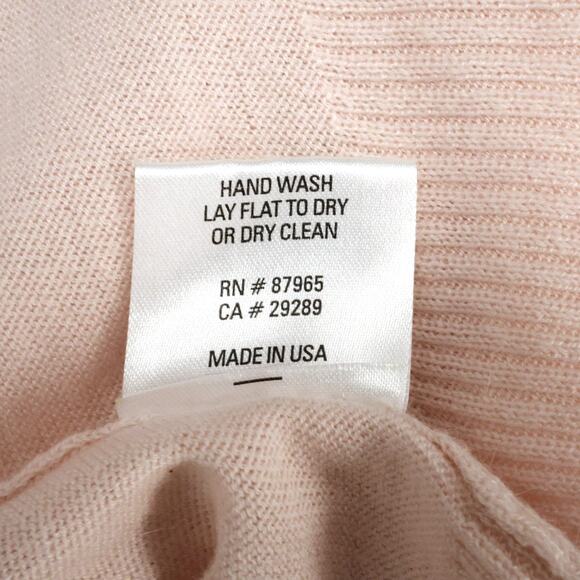 Sen Sweater Womens One Size Pale Pink Lightweight Hi Lo Hem Coastal Lagenlook - Picture 12 of 12